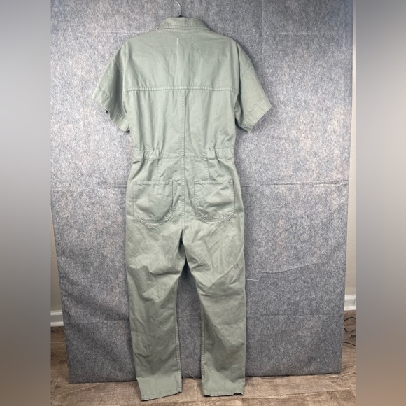 Free People We The Free People Womens Sz Medium Marci Jumpsuit‎ in Washed Army - Picture 8 of 8